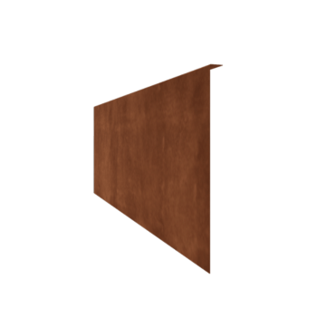 Corten čelične rubnjaci za travnjak kutno 45 cm (duljina 240 cm)