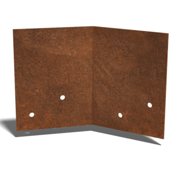 Corten čelik spojna ploča 45º srednje 22 - 25 cm