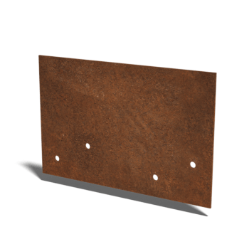 Corten čelik spojna ploča ravno sloj 12 - 15 cm