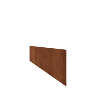 Corten čelične rubnjaci za travnjak ravno 25 cm (duljina 150 cm)