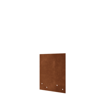 Corten čelik spojna ploča - Ravno - Visina vrtnog ruba 22 / 25 cm