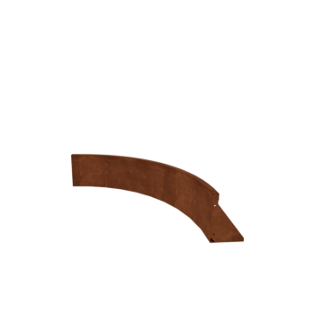 Corten čelik potporni zid - Unutarnji luk - 100 x 100 x 30 cm