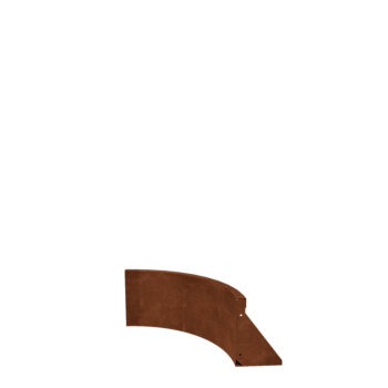 Corten čelik potporni zid - Unutarnji luk - 50 x 50 x 30 cm