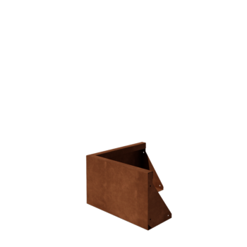 Corten čelik potporni zid - Vanjski kut - 50 x 50 x 30 cm