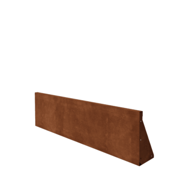 Corten čelik potporni zid - Ravno - 150 x 40 cm