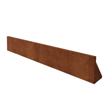 Corten čelik potporni zid - Ravno - 200 x 30 cm