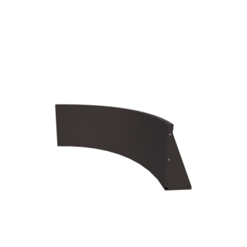 Čelični potporni zid - Unutarnji luk - 100 x 100 x 50 cm - RAL7016 mat (antracit siva)