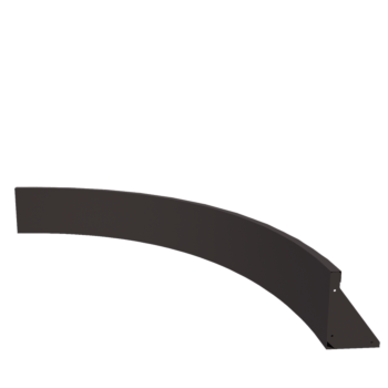 Čelični potporni zid - Unutarnji luk - 150 x 150 x 30 cm - RAL7016 mat (antracit siva)