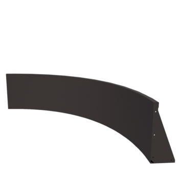 Čelični potporni zid - Unutarnji luk - 150 x 150 x 50 cm - RAL7016 mat (antracit siva)