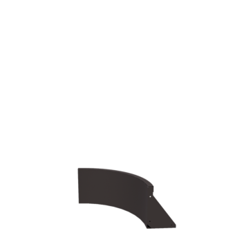 Čelični potporni zid - Unutarnji luk - 50 x 50 x 30 cm - RAL7016 mat (antracit siva)