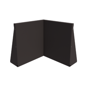 Čelični potporni zid - Unutarnji kut - 50 x 50 x 60 cm - RAL7016 mat (antracit siva)