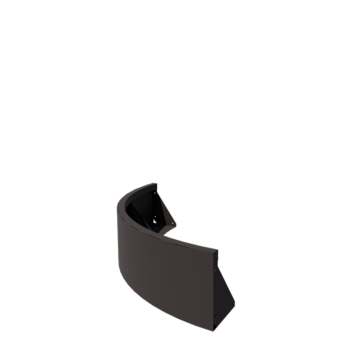 Čelični potporni zid - Vanjski luk - 100 x 100 x 30 cm - RAL7016 matt (antracit siva)