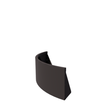 Čelični potporni zid - Vanjski luk - 100 x 100 x 40 cm - RAL7016 matt (antracit siva)