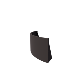 Čelični potporni zid - Vanjski luk - 100 x 100 x 50 cm - RAL7016 matt (antracit siva)