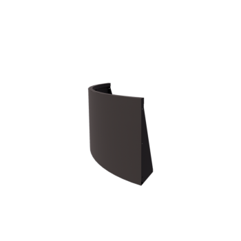 Čelični potporni zid - Vanjski luk - 100 x 100 x 60 cm - RAL7016 matt (antracit siva)