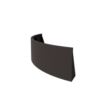 Čelični potporni zid - Vanjski luk - 150 x 150 x 50 cm - RAL7016 mat (antracit siva)