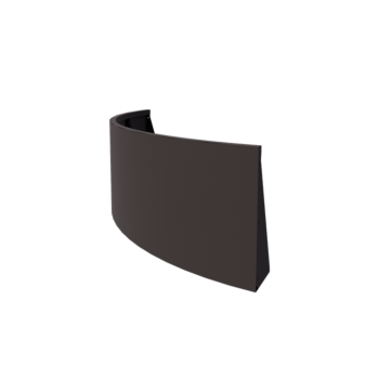 Čelični potporni zid - Vanjski luk - 150 x 150 x 60 cm - RAL7016 mat (antracit siva)