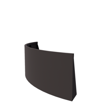 Čelični potporni zid - Vanjski luk - 150 x 150 x 60 cm - RAL7016 mat (antracit siva)