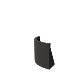 Čelični potporni zid - Vanjski luk - 50 x 50 x 40 cm - RAL7016 mat (antracit siva)