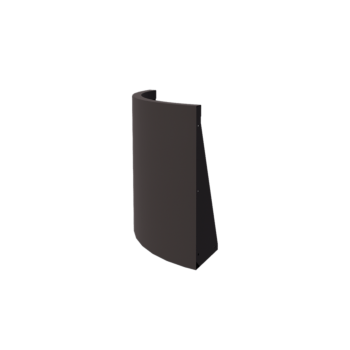 Čelični potporni zid - Vanjski luk - 50 x 50 x 60 cm - RAL7016 mat (antracit siva)