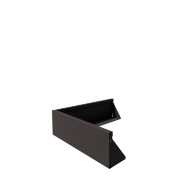 Čelični potporni zid - Vanjski kut - 100 x 100 x 30 cm - RAL7016 mat (antracit siva)