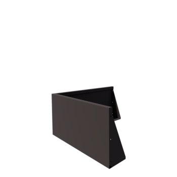 Čelični potporni zid - Vanjski kut - 100 x 100 x 50 cm - Druga RAL boja