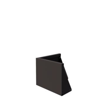 Čelični potporni zid - Vanjski kut - 50 x 50 x 40 cm - Druga RAL boja