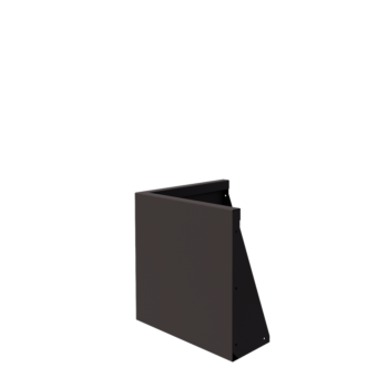 Čelični potporni zid - Vanjski kut - 50 x 50 x 50 cm - Druga RAL boja