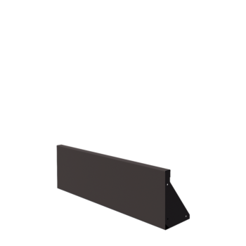 Čelični potporni zid - Ravno - 100 x 30 cm - RAL7016 mat (antracit siva)