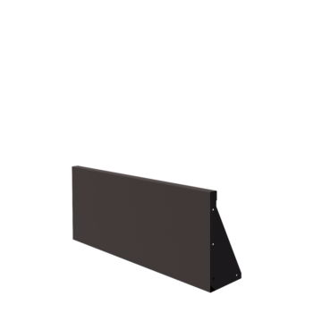 Čelični potporni zid - Ravno - 100 x 40 cm - Druga RAL boja