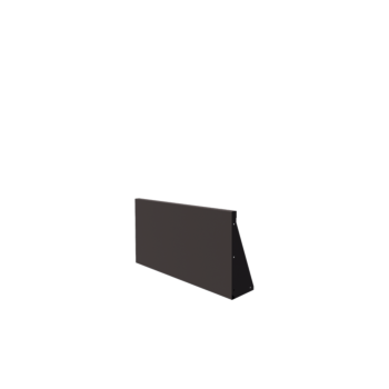 Čelični potporni zid - Ravno - 100 x 50 cm - RAL7016 mat (antracit siva)