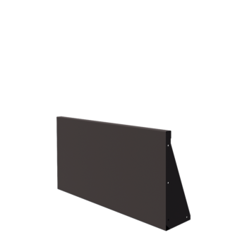 Čelični potporni zid - Ravno - 100 x 50 cm - RAL7016 mat (antracit siva)