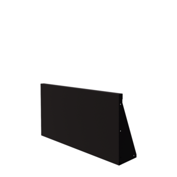 Čelični potporni zid - Ravno - 100 x 50 cm - RAL9005 mat (crna)