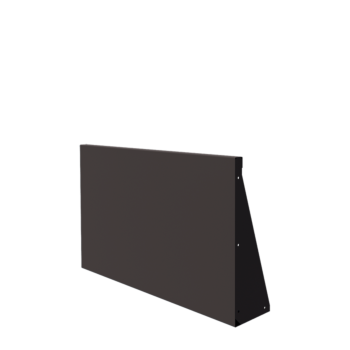 Čelični potporni zid - Ravno - 100 x 60 cm - RAL7016 mat (antracit siva)