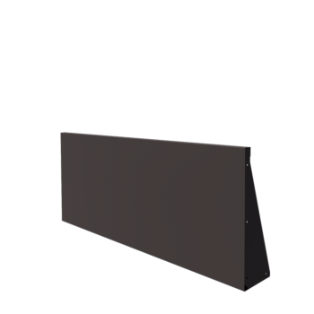 Čelični potporni zid - Ravno - 150 x 60 cm - RAL7016 mat (antracit siva)