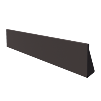 Čelični potporni zid - Ravno - 200 x 40 cm - RAL7016 mat (antracit siva)