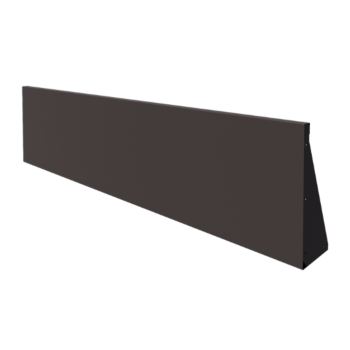 Čelični potporni zid - Ravno - 200 x 50 cm - RAL7016 mat (antracit siva)