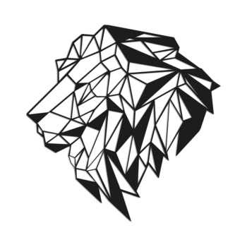 Čelična zidna dekoracija - Lav 2.0 Large - 81,3 x 80 cm