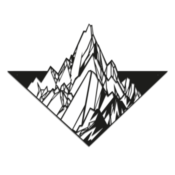 Čelična zidna dekoracija - Planina Large - 76,1 x 99,6 cm