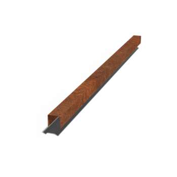 Corten čelični u-profil 5 x 5 x 5 cm (dužina 150 cm)