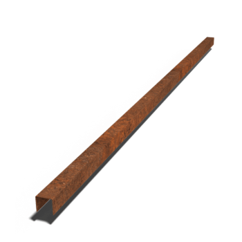 Corten čelični u-profil 5 x 6 x 5 cm (dužina 240 cm)