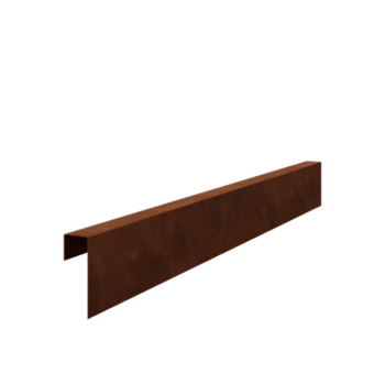 Corten čelični u-profil 15 x 5 x 5 cm (duljina 150 cm)