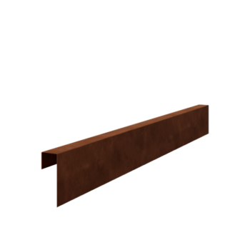 Corten čelični u-profil 15 x 5 x 5 cm (duljina 240 cm)