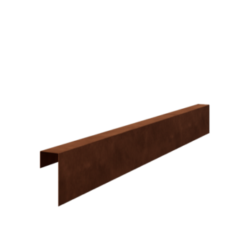 Corten čelični u-profil 15 x 6 x 5 cm (duljina 150 cm)