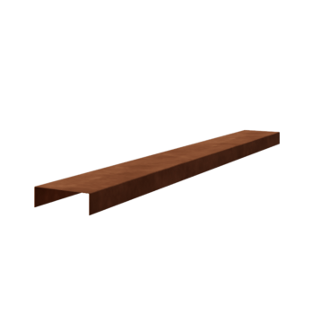 Corten čelični u-profil 5 x 15 x 5 cm (duljina 150 cm)