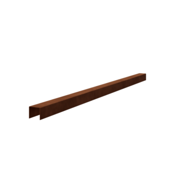 Corten čelični u-profil 5 x 5 x 5 cm (dužina 150 cm)