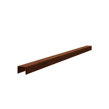 Corten čelični u-profil 5 x 6 x 5 cm (duljina 150 cm)