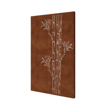 Corten čelik panel - Bambus - 120 x 6 x 190 cm