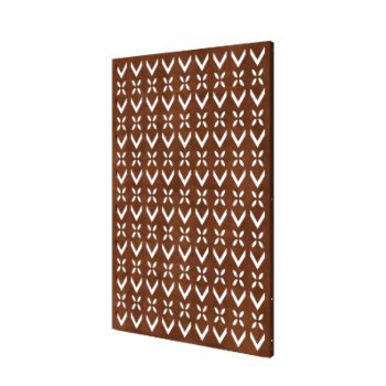 Corten čelični vrtni panel motiv krova kompozicija 1 120 x 6 x 190 cm