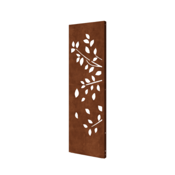 Corten čelični vrtni panel drvo dio 1 60 x 6 x 190 cm